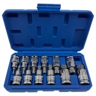 Nástrčné klíče spline M4-M20 12 dílná 1/2" sada FT01222