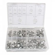 Hadicové spony pérové ​​průměr 8-18 mm sada 135ks A-TC019