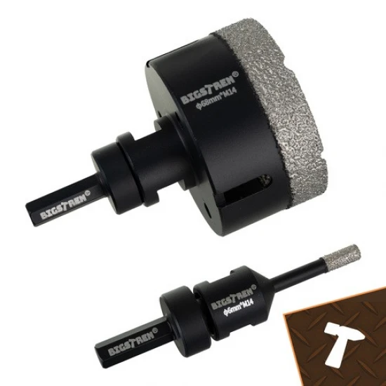 Diamantové vykružováky M14 do dlažby 6-68 mm 6 dílná sada 00027079
