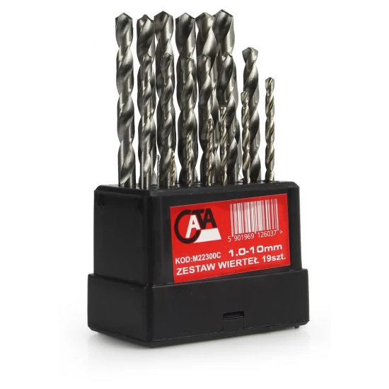 Sada vrtáků do kovu 1-10 mm HSS M22300C