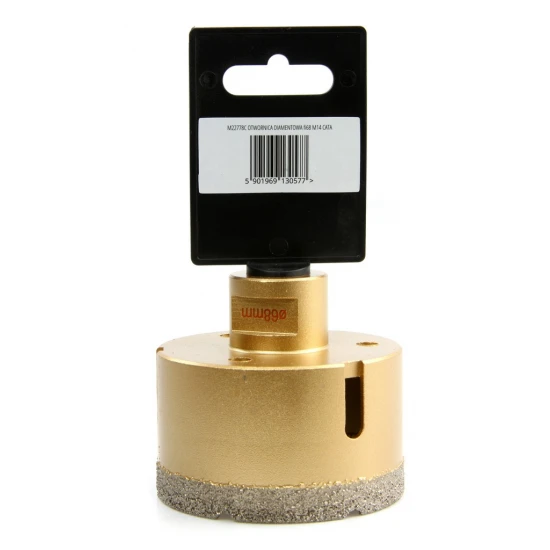 Diamantový vykružovák vrták M14 do dlažby průměr 68 mm M22778C