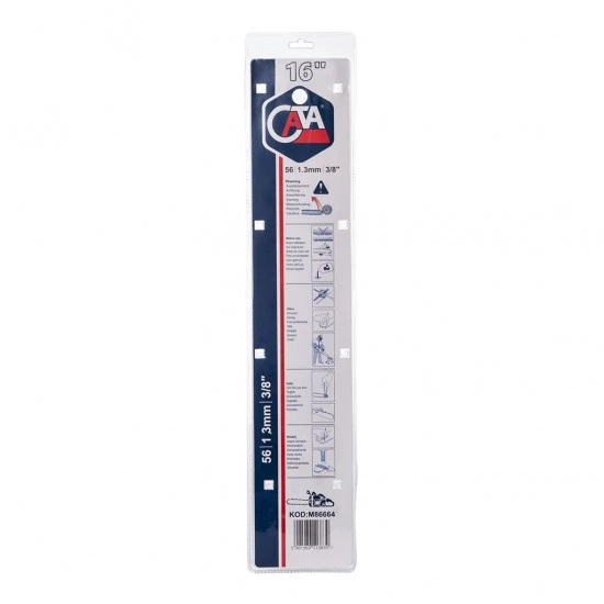 Lišta na motorovou pilu 40 cm + 2 řetězy 16 56 článků 3/8 1.3mm M86664