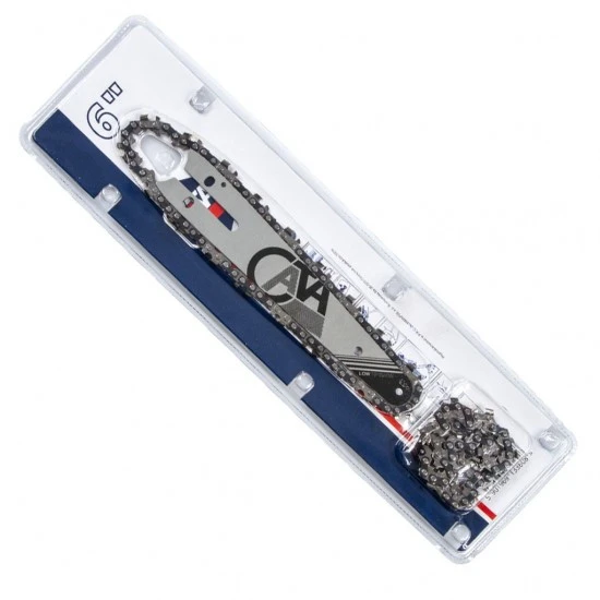 Lišta na akumulátorovou pilu 18.5 cm + 2 řetězy 6" 28 článků 3/8" 1.3mm M86673