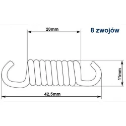 Pružina odstředivé spojky křovinořezu Demon M831162