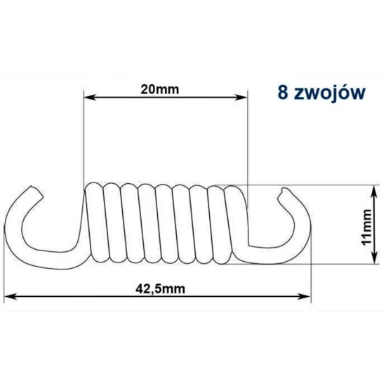 Pružina odstředivé spojky křovinořezu Demon M831162