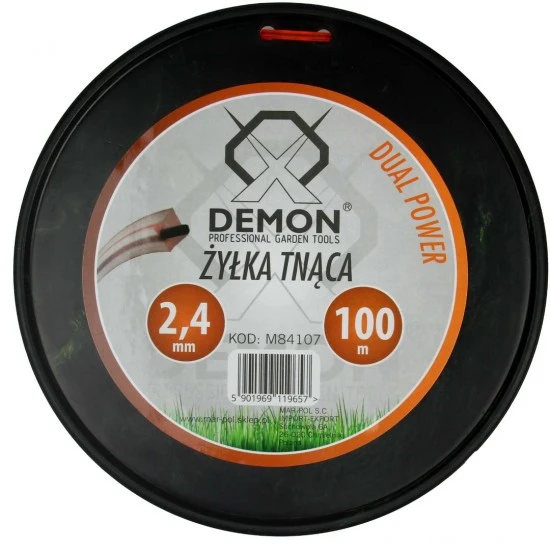 Žací struna 2.4 mm 100m čtvercová na křovinořez M84107