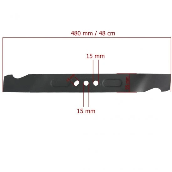 Nůž na sekačku 48cm otvor 15mm M88150