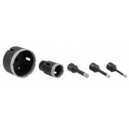 Diamantové vrtáky M14 do dlažby sada 6-8-10-35-68 mm FT05DH