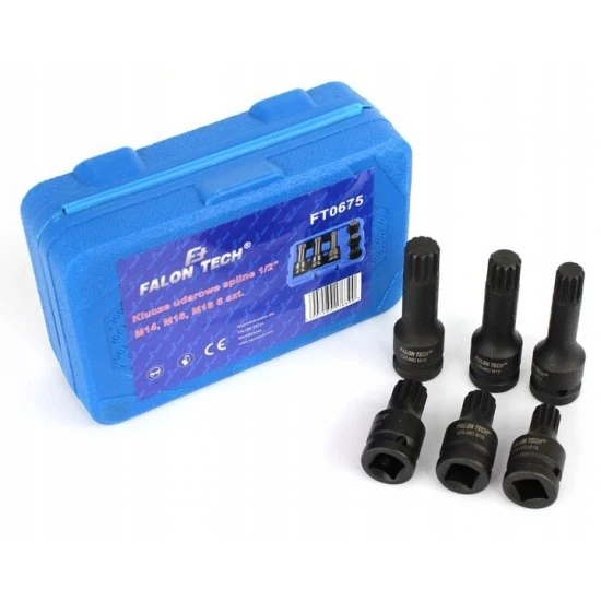 Kované nástrčné klíče 1/2 M14 - M18 spline FT0675