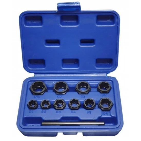 Sada nástavců pro uvolnění poškozených šroubů matic 9-19mm FT1005