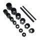 Sada nástavců pro uvolnění poškozených šroubů matic 6-19mm FT1009