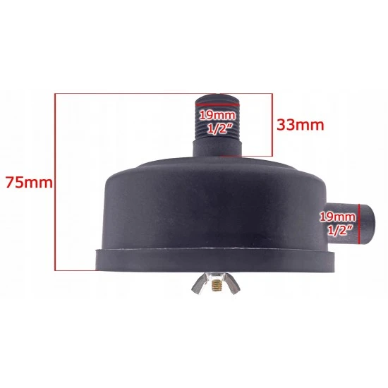 Vzduchový filtr na kompresor plastový závit 1/2" FT120F