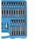 Bity imbus torx spline ribe 75 dílná sada FT16075P