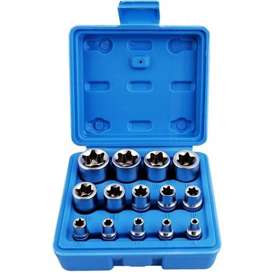 Nástrčné klíče vnitřní torx E4-E24 14ks FT1727
