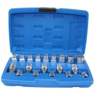 Sada nástrčných klíčů torx T20-T70 a e-torx E10-E20 FT1728