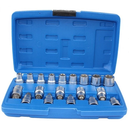 Sada nástrčných klíčů torx T20-T70 a e-torx E10-E20 FT1728