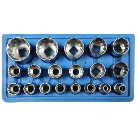 Sada nástavců spline 19ks 8-32 mm 1/2 FT1912