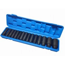 Kované nástrčné klíče 10-32 mm prodloužené 1/2" 15ks FT2215