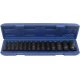 Kované nástrčné klíče 10-32 mm prodloužené 1/2" 15ks FT2215
