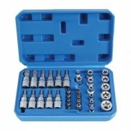 Sada nástrčných klíčů TORX a E-TORX FT2234