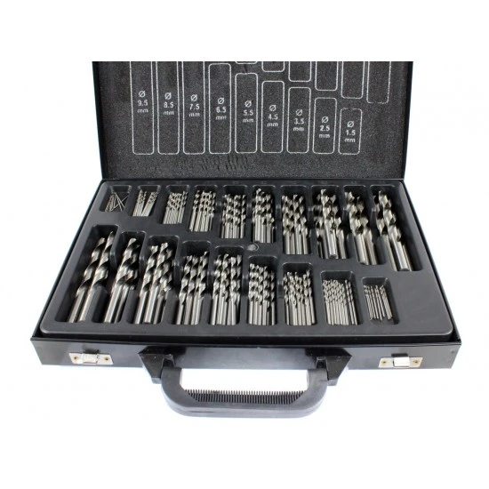 Sada vrtáků do kovu 1-10mm 170 dílná HSS FT390170B