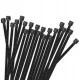 Stahovací páska 400 x 4.8 mm černá balení 100ks FT48400B
