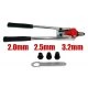 Pákové nýtovací kleště 2.0-3.2 mm FT680765
