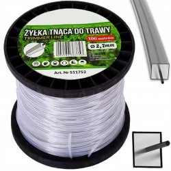 Žací struna 2.7 mm 100m čtvercová na křovinořez FTC142