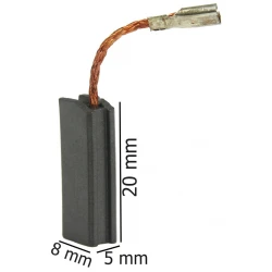 Uhlíkové kartáče 5.0 x 8.0 x 20.0 mm FTFN08