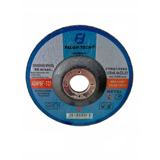 Brusný kotouč na kov 125mm x 6.4 x 22.2 mm FTGD12564