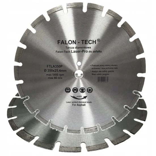 Diamantový řezný kotouč segmentový asfalt beton 350mm FTLA350P