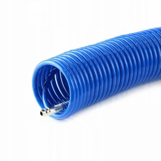 Vzduchová spirálová hadice 15 metrová 8/12mm s rychlospojkami FTPE81215