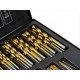 Sada vrtáků HSS do kovu 170ks 1-10mm titan FT390170T
