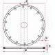 Diamantový řezný kotouč segmentový 350mm otvor 25.4 mm IVBDSEG350254B