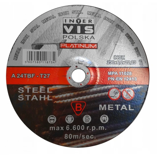 Brusný kotouč na kov 230 x 6.0 x 22.2 mm IVGD230060