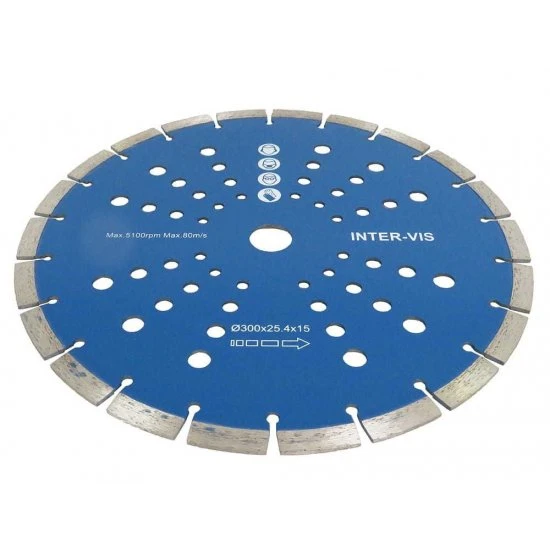 Diamantový řezný kotouč segmentový 300mm IVSH0300