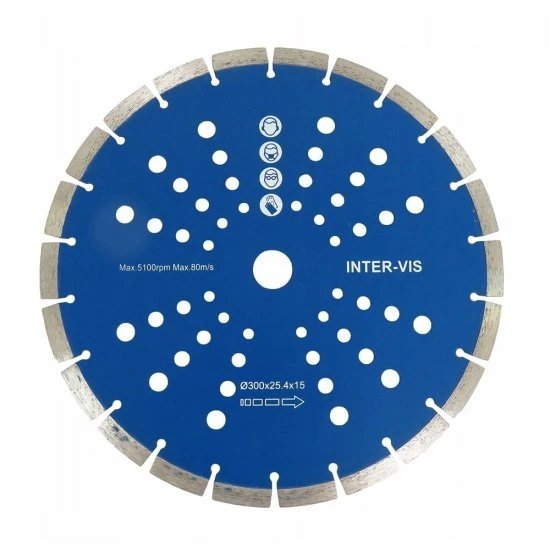 Diamantový řezný kotouč segmentový 300mm IVSH0300