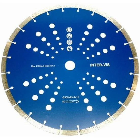 Diamantový řezný kotouč segmentový 350mm IVSH0350