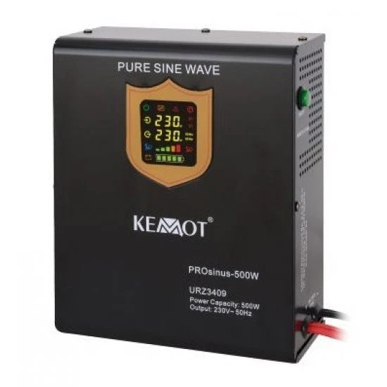 Záložní zdroj závěsný Kemot PROsinus 500W 12V/230V URZ3409