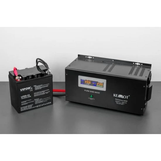 Záložní zdroj Kemot PROsinus 1600W 2200VA 12V/230V závěsný URZ3411