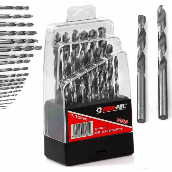 Sada vrtáků do kovu 1-10 mm HSS M22300