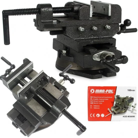 Svěrák křížový otočný 100 mm M36090