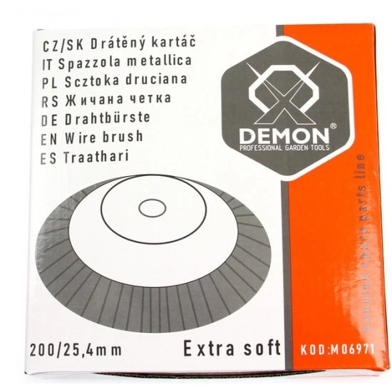 Čistící drátěný kotouč na křovinořez 25.4x200mm M06971