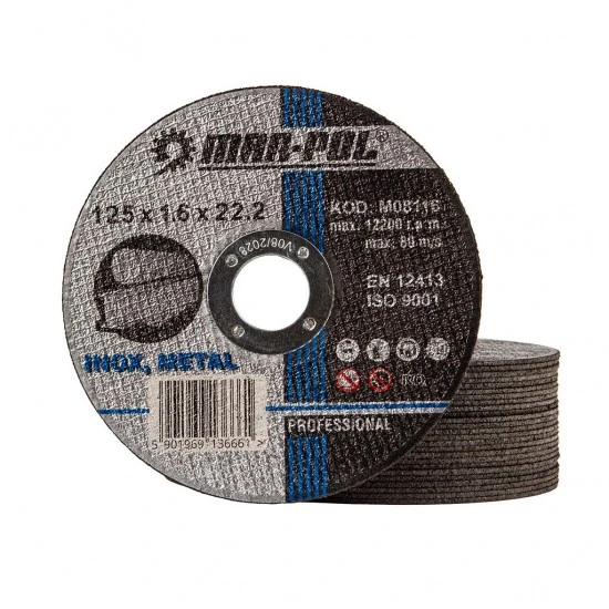 Řezný kotouč na kov 125 x 1.6 x 22.2 mm M08116