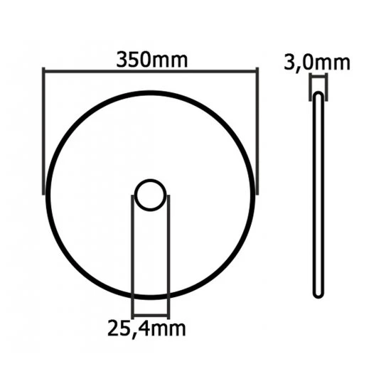 Řezný kotouč na kov 350 x 3.0 x 25.4 mm M08164