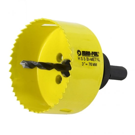 Korunkové vrtáky BI-METAL 19-76mm 17 dílná M22575