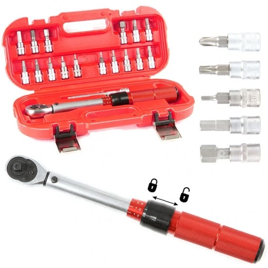 Momentový klíč 1/4" 2-24Nm M53578
