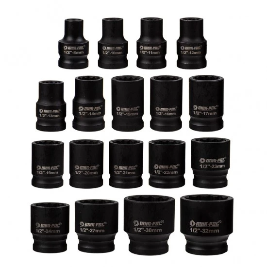 Gola sada 1/2" 8-32mm 24 dílná 12hran M58190