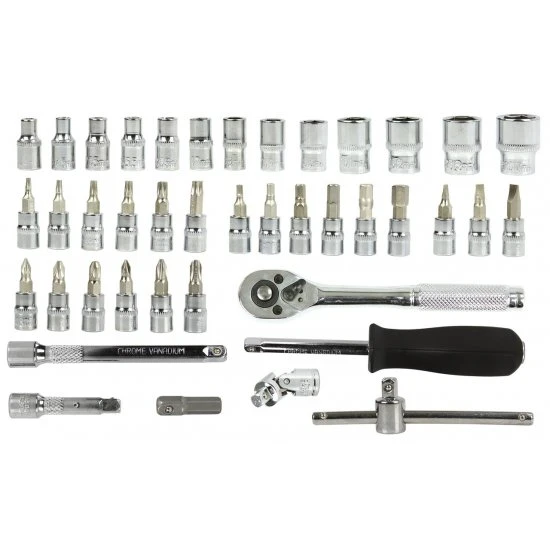 Sada klíčů 4-14mm 1/4" a bitů 42 dílná M58203