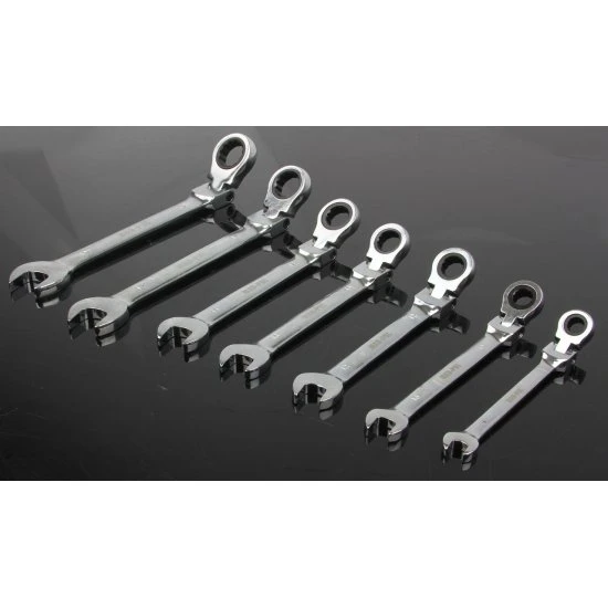 Očko ráčnové klíče kloubové 7ks 8-19mm M58607